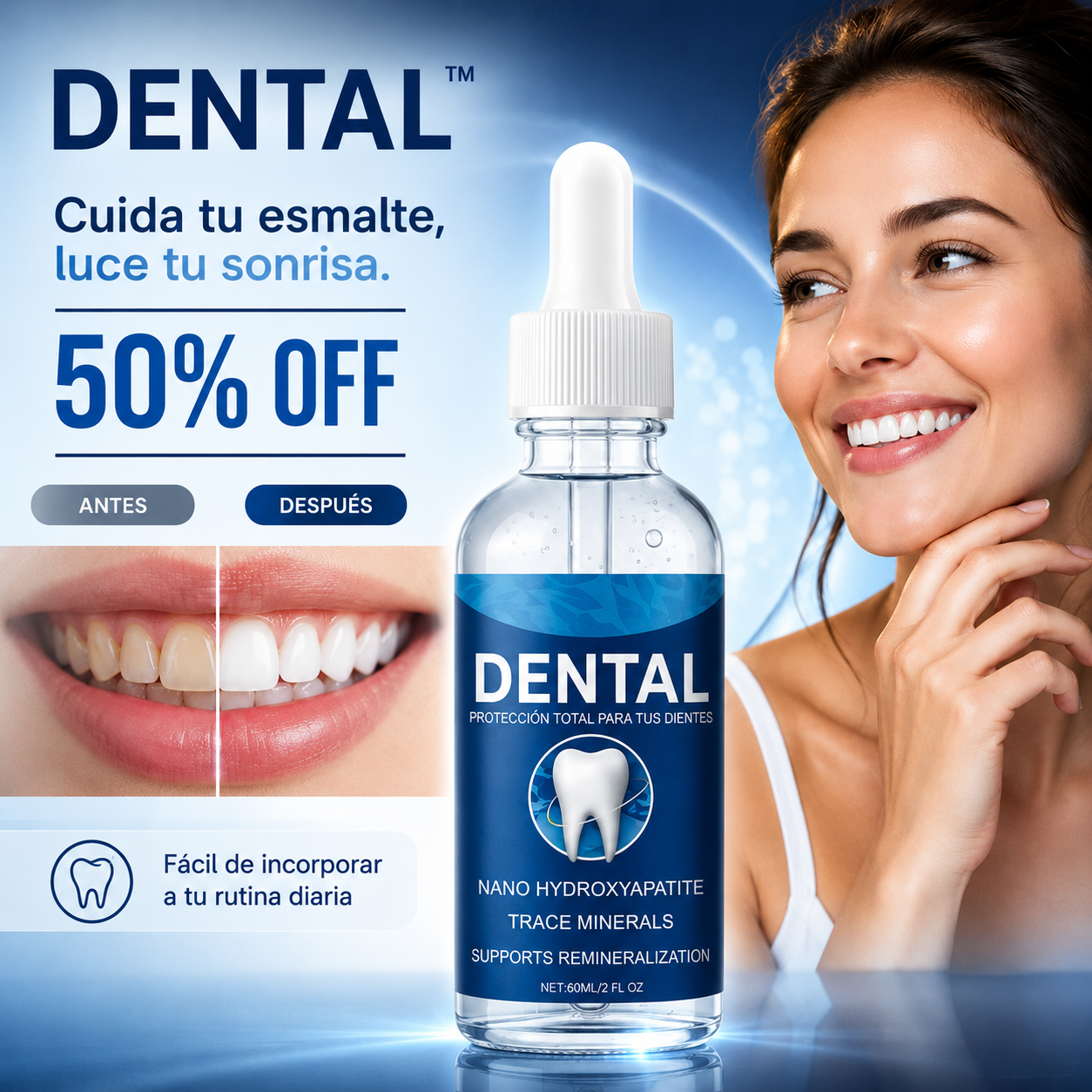 Dental® — Dientes más blancos, aliento fresco y sin caries